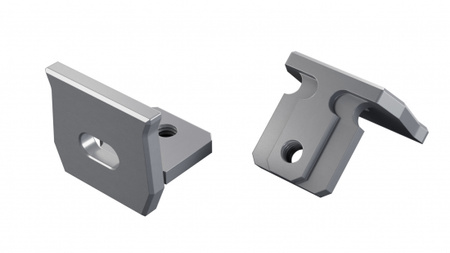 LUMINES Zaślepka ALU axel srebrna anodowana z otworem 12-1515-10