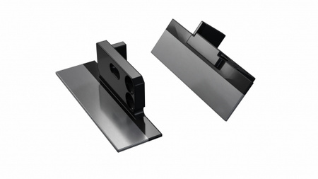 LUMINES Zaślepka ALU MONO czarna lakierowana lewa z otworem