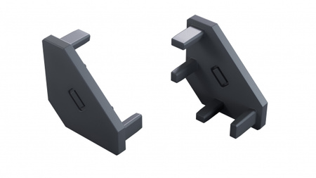 Zaślepka do profilu LUMINES ajar Rock Anthracite 2w1 12-1509-01