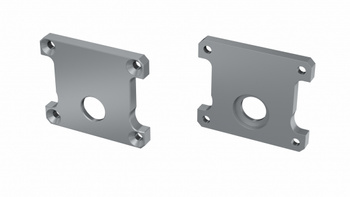 LUMINES Zaślepka ALU do profilu LED Fasso srebrna anodowana z otworem