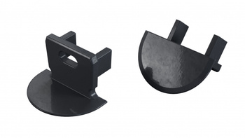 Zaślepka ALU LUMINES axin Rock Anthracite lakierowana z otworem 12-1559-10