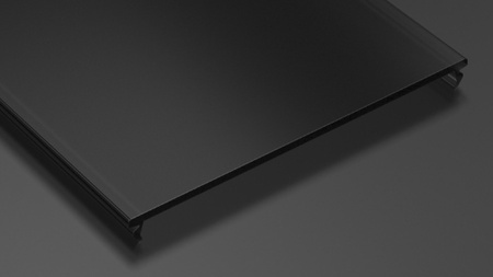 LUMINES Klosz do profilu LED SWIDE PMMA czarny 3 m