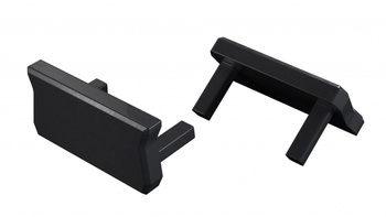 LUMINES Zaślepka ALU atom czarna lakierowana 12-1542-21