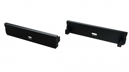 Zaślepka ALU do profilu LED LUMINES SOLIS czarna z otworem