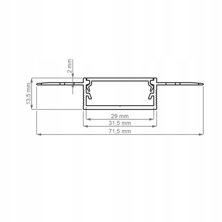 Profil aluminiowy 2M Unilight