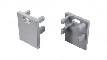 Zaślepka ALU LUMINES Bruno surowa z otworem 12-1670-10