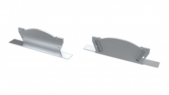 LUMINES Zaślepka ALU do profilu LED VEDA srebrna z otworem