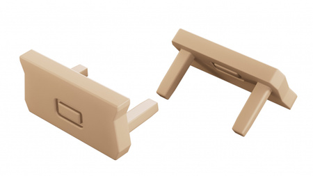 Zaślepka do profilu LUMINES atom Light Ivory 2w1 12-1548-01