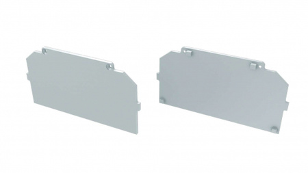 LUMINES Zaślepka ALU do profilu LED LARGO M4 czarna lakierowana prosta