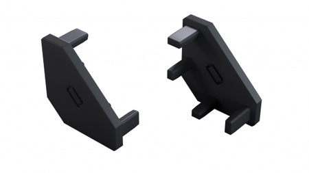 Zaślepka do profilu LUMINES ajar czarna 2w1 12-1502-01