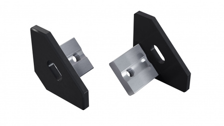 Zaślepka ALU LUMINES ajar czarna lakierowana z otworem 12-1502-20