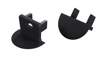 Zaślepka do profilu LUMINES axin czarna z o. 12-1552-00