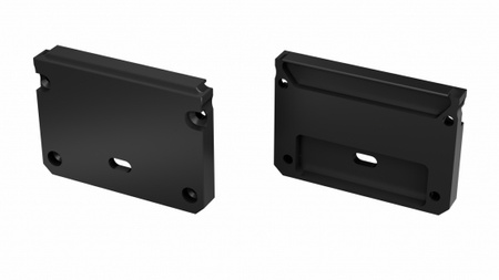 Zaślepka ALU do profilu LED LUMINES ILEDO czarna z otworem