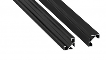 LUMINES Profil LED typ ajar czarny anodowany 3 m 10-1382-30