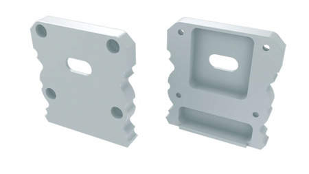 LUMINES Zaślepka ALU do profilu LED TALIA M1+TALIA biała z otworem