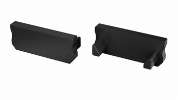 LUMINES Zaślepka ALU do profilu LED D czarna