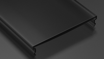 Klosz do profilu LED LUMINES midi Fractal PC black 1 m. 11-3407-10