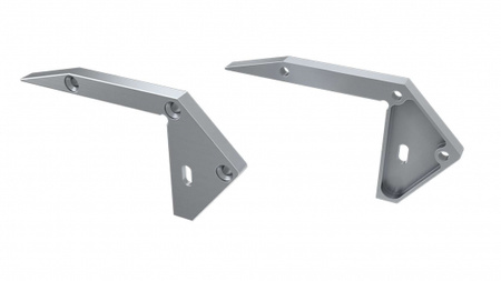 LUMINES Zaślepka ALU do profilu LED SCALA srebrna lewa z otworem