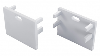 LUMINES Zaślepka do profilu Motta biała  z otworem 12-1681-00