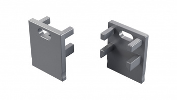 Zaślepka ALU LUMINES Bruno srebrny anodowana z otworem 12-1675-10