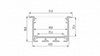 Profil LED LUMINES typ INSO srebrny anodowany 3 m  10-0124-30