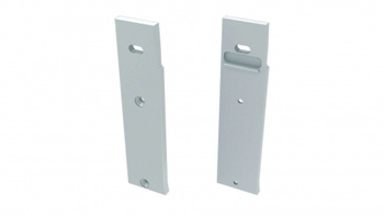 LUMINES Zaślepka ALU do profilu LED FLARO biała lewa prosta z otworem