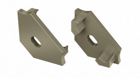 Zaślepka do profilu LED LUMINES C inox z otworem