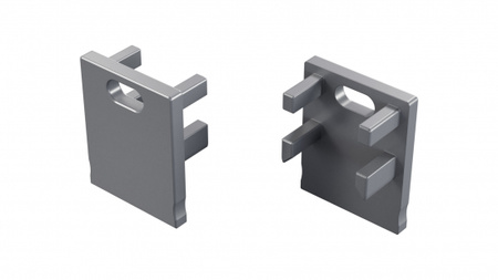 Zaślepka ALU LUMINES Bruno srebrny anodowana z otworem 12-1675-10