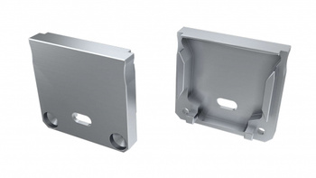 Zaślepka ALU do profilu LED LUMINES DILEDA srebrna z otworem