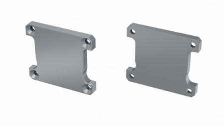 LUMINES Zaślepka ALU do profilu LED Fasso srebrna anodowana