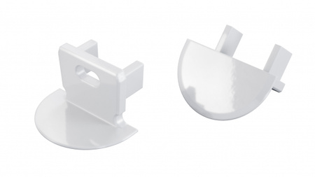 Zaślepka ALU LUMINES axin biała lakierowana z otworem 12-1551-10