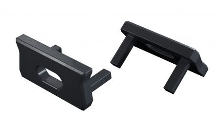 Zaślepka ALU LUMINES atom Rock Anthracite lakierowana z otworem 12-1549-10