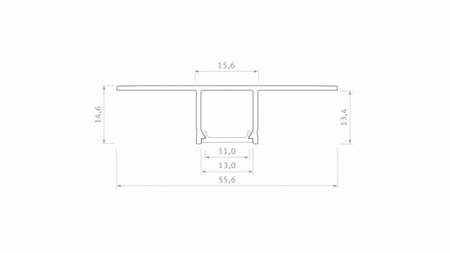 Profil LED LUMINES typ Falco surowy 2,02 m  10-0940-20