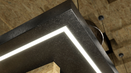 Profil LED LUMINES typ B srebrny anodowany 1 m 10-0024-10