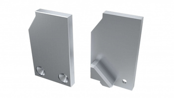 LUMINES Zaślepka ALU do profilu LED I10 10mm srebrna lewa