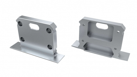 LUMINES Zaślepka ALU do profilu LED inTALIA srebrna z otworem