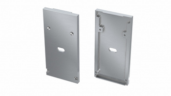 Zaślepka ALU do profilu LED LUMINES DULIO srebrna z otworem