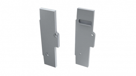 LUMINES Zaślepka ALU do profilu LED TIANO srebrna lewa prosta