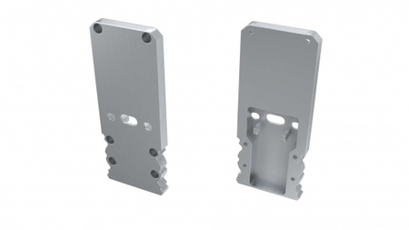 Zaślepka ALU do profilu LED LUMINES TALIA M2+TALIA srebrna z otworem