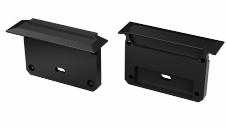 Zaślepka ALU do profilu LED LUMINES INSO czarna z otworem