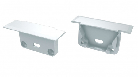 LUMINES Zaślepka do profilu LED inSILEDA biała z otworem