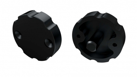 LUMINES Zaślepka ALU do profilu LED COSMO czarna regulacyjna