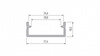 Profil LED LUMINES typ DUAL surowy 2,02 m  10-0000-84