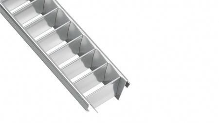 LUMINES Raster WIDE srebrny 1m