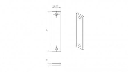 Łącznik LUMINES prosty krótki KPL
