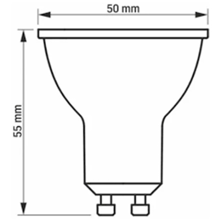 Żarówka LED 3000k GU10 OSRAM Tech ULBU107 Black