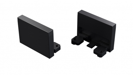 LUMINES Zaślepka ALU alba czarna anodowana 12-1532-11