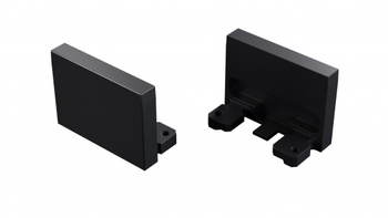 LUMINES Zaślepka ALU alba czarna anodowana 12-1532-11