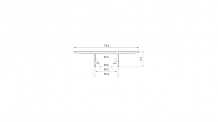 LUMINES Profil typ NIPO srebrny anodowany 3 m 10-1584-30