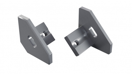 LUMINES Zaślepka ALU ajar srebrna anodowana z otworem 12-1505-10